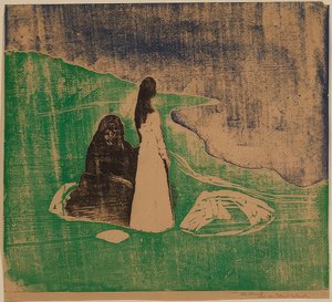 Mujeres en la orilla del mar. 1898 de Edvard Munch