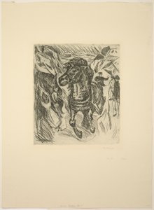 Caballo galopando de Edvard Munch