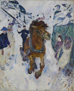 Caballo galopando de Edvard Munch