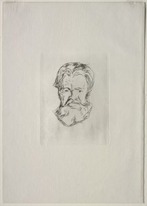 Cabeza de un hombre de Edvard Munch