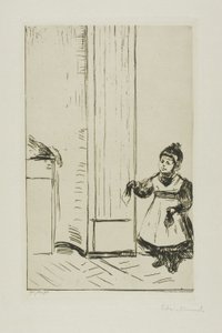 Interior con un niño. Lothar Linde de Edvard Munch