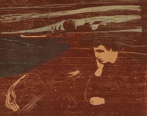 Melancolía III. 1902 de Edvard Munch