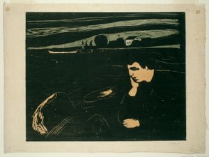 Melancolía III de Edvard Munch