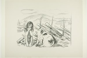 Omega y el cerdo de Edvard Munch