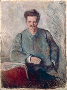 Retrato de Johan August Strindberg de Edvard Munch