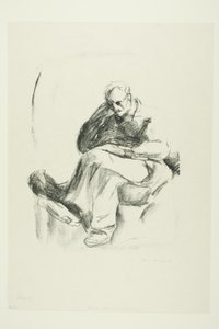 Hombre sentado de Edvard Munch