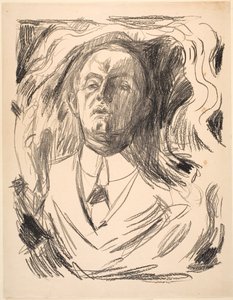 Autorretrato con cigarrillo de Edvard Munch