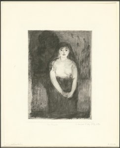 Estudio de un modelo de Edvard Munch