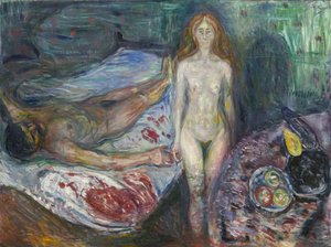 La muerte de Marat de Edvard Munch