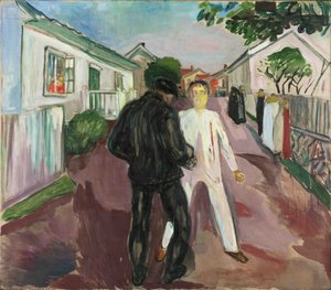 La pelea de Edvard Munch