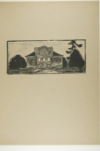 El jardín frente a la casa del Dr. Linde de Edvard Munch