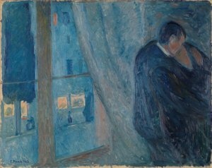 El beso, 1892 de Edvard Munch