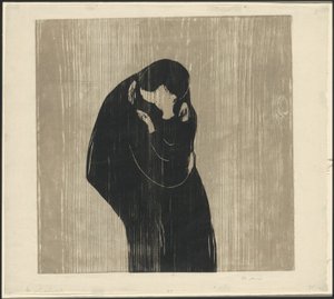 El beso IV de Edvard Munch