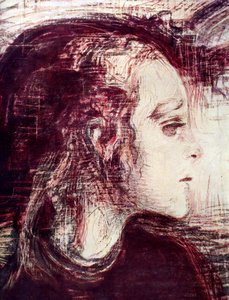 La niña enferma, 1907 de Edvard Munch