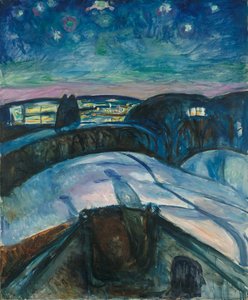 La noche estrellada de Edvard Munch