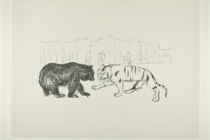 El tigre y el oso de Edvard Munch