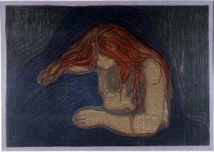 El Vampiro de Edvard Munch