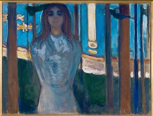 La voz (óleo sobre lienzo) de Edvard Munch