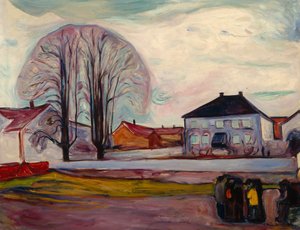 La casa junto a la playa de Edvard Munch