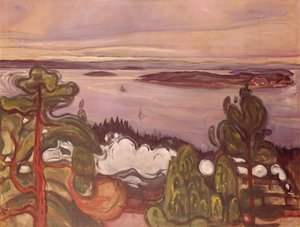 Humo del tren de Edvard Munch