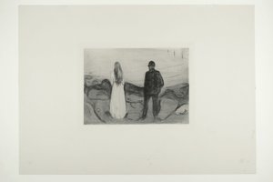 Dos seres humanos. Los Solitarios de Edvard Munch