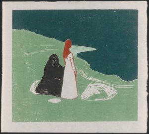 Dos mujeres en la orilla
