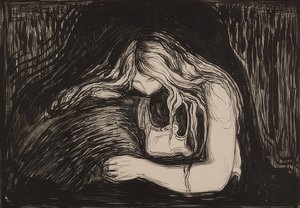 Vampiro II. 1895/1902 de Edvard Munch