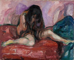 Desnudo llorando de Edvard Munch