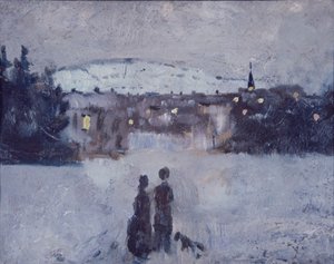 Paisaje Invernal en Skymning de Edvard Munch