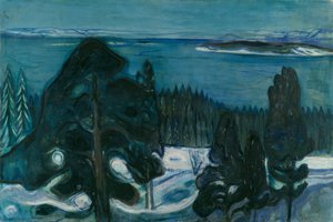 Noche de invierno de Edvard Munch