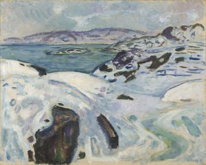 Invierno en el fiordo de Edvard Munch