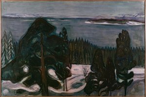 Noche de invierno de Edvard Munch