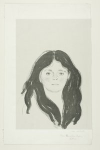 Joven mujer del barrio latino de Edvard Munch