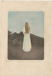 Joven Mujer en la Playa de Edvard Munch