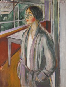 Joven en la veranda de Edvard Munch