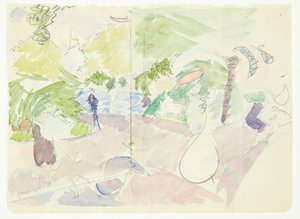 Estudio de color para Langeliniebilledet de Edvard Weie