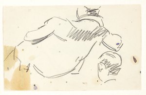 Estudio de figura para la imagen de Langelinie de Edvard Weie