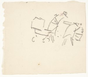 Estudios de figuras para la imagen de Langelinje de Edvard Weie