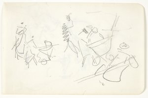 Estudio de composición para la imagen de Langelinje de Edvard Weie