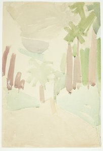 Paisaje con palmeras, sur de Francia de Edvard Weie