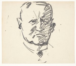 Estudio para un retrato del profesor, Dr. med. Carl Lorentzen (1860-1932) de Edvard Weie