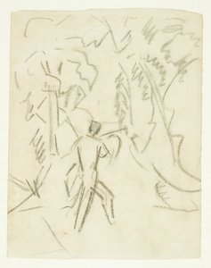 Boceto para la pintura Fauno y Ninfa