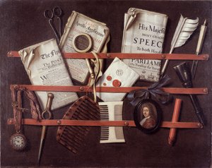 Portacartas, c.1676 de Edwaert Colyer or Collier