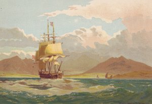 Frente a la isla de Arran (litografía en color)