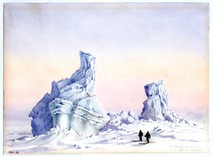 Un iceberg frente al cabo Evans, 1-11 de septiembre de 1911 de Edward Adrian Wilson