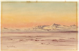 Escena costera antártica de Edward Adrian Wilson
