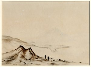 Monte Erebus desde Hut Point de Edward Adrian Wilson