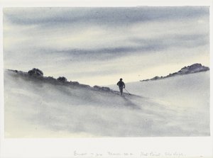 Atardecer, 7pm, 30 de marzo de 1911, Hut Point, Ski Slope, 1911