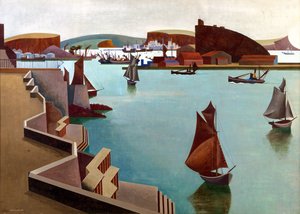 The Cattewater, Plymouth Sound de Edward Alexander Wadsworth