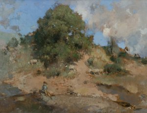 Hawthorn Bank, c.1910 de Edward Arthur Walton